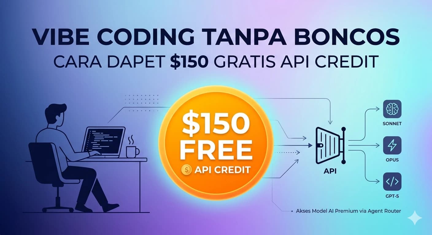 Vibe Coding Tanpa Boncos : Cara Dapetin Saldo $150 Buat Akses Model Premium Gratis